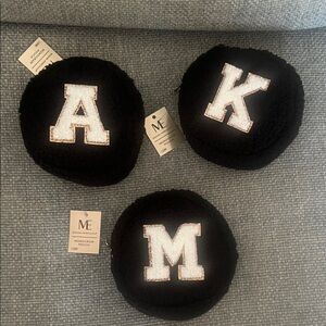 Black Monogram Pouch Set